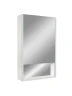 Зеркальный шкаф Art&Max Foggia 50 R AM-Fog-500-800-1D-R-DS-F-White с подсветкой цвет Белый