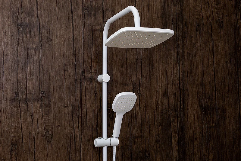 Душевая система Orange O-Shower OW04w Белый глянец нержавеющая сталь на стену