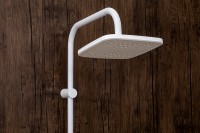 Душевая система Orange O-Shower OW04w Белый глянец нержавеющая сталь на стену