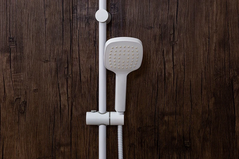 Душевая система Orange O-Shower OW04w Белый глянец нержавеющая сталь на стену