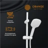 Душевая система Orange O-Shower OW04w Белый глянец нержавеющая сталь на стену