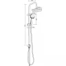 Душевая система Orange O-Shower OW04w Белый глянец нержавеющая сталь на стену