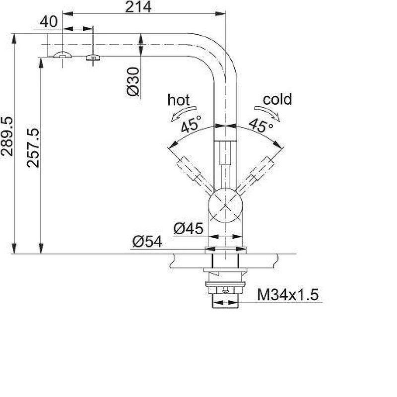 Смеситель для кухни Franke Atlas 120.0179.978 цвет Сталь