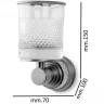 Стакан для зубных щеток Boheme Aura 10244-G Золото