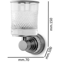 Стакан для зубных щеток Boheme Aura 10244-G Золото