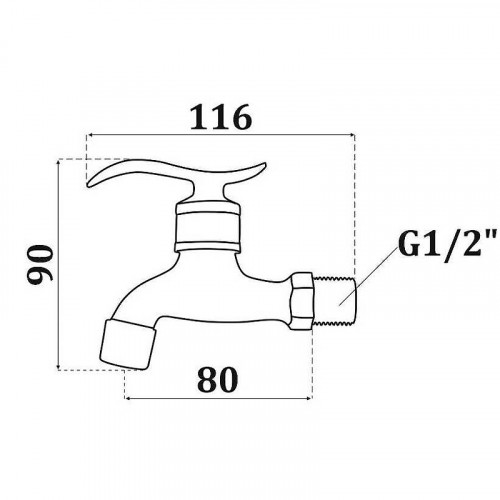 Кран для одного типа воды Maretti Avorio AV33R12 Бронза