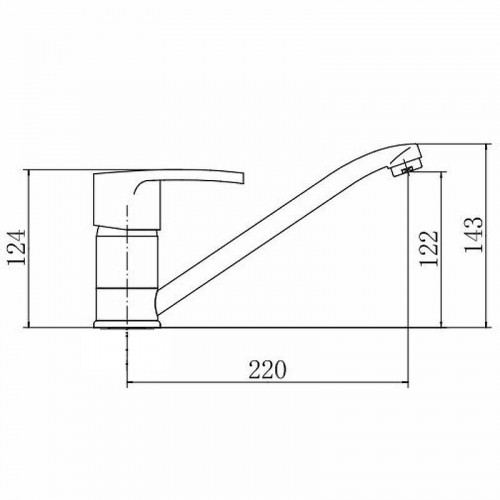 Смеситель для кухни Fashun A4265 цвет Хром