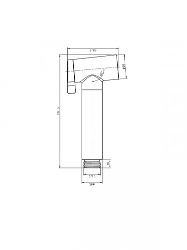 Гигиенический душ AltroBagno Modern 060215 Ni цвет Никель