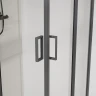 Душевой уголок Vincea City 100x90 VSS-5CT9010CLGM профиль Вороненая сталь стекло прозрачное