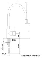 Смеситель для кухни Webert Viper VP920602744