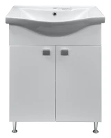 Тумба с раковиной Loranto София 60 CS00079242 цвет Белый глянцевый
