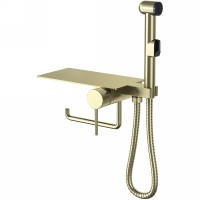 Гигиенический душ со смесителем Bronze de Luxe Scandi 708BR Бронза латунь на стену