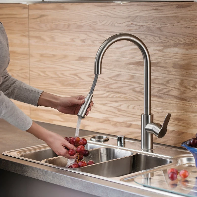 Смеситель для кухни Vitra Masterline Inox A42153EXP Хром латунь