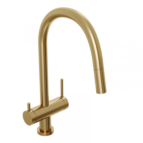 Смеситель для кухни Abelsberg Aera EMF71709BG цвет Королевское золото