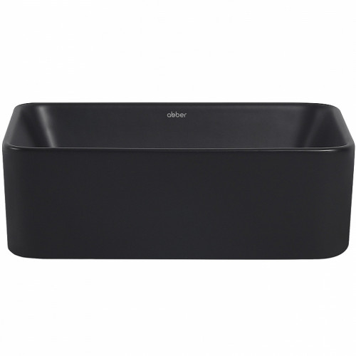 Раковина-чаша Abber Rechteck 40 AC2213MB Черная матовая фаянс накладная