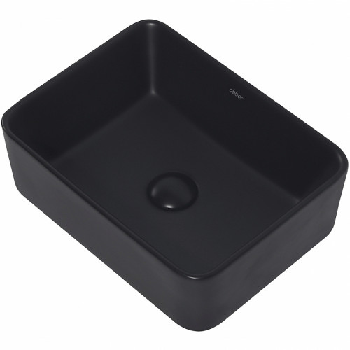 Раковина-чаша Abber Rechteck 40 AC2213MB Черная матовая фаянс накладная