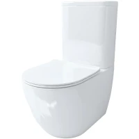 Унитаз компакт Esbano Fortex-N ESUNFORTW Белый с бачком и сиденьем Микролифт фаянс напольный