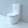Унитаз компакт Esbano Fortex-N ESUNFORTW Белый с бачком и сиденьем Микролифт фаянс напольный
