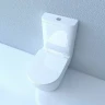 Унитаз компакт Esbano Fortex-N ESUNFORTW Белый с бачком и сиденьем Микролифт фаянс напольный