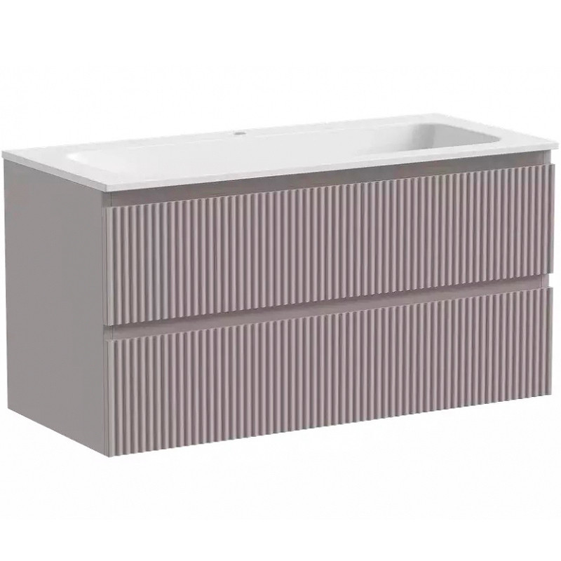 Тумба под раковину Sancos Snob R 100 SNR100SM подвесная Doha Soft МДФ / ЛДСП