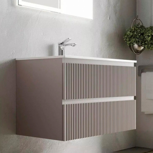 Тумба под раковину Sancos Snob R 100 SNR100SM подвесная Doha Soft МДФ / ЛДСП