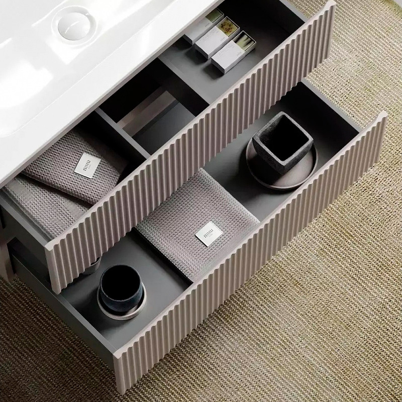 Тумба под раковину Sancos Snob R 100 SNR100SM подвесная Doha Soft МДФ / ЛДСП