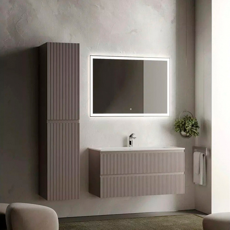 Тумба под раковину Sancos Snob R 100 SNR100SM подвесная Doha Soft МДФ / ЛДСП