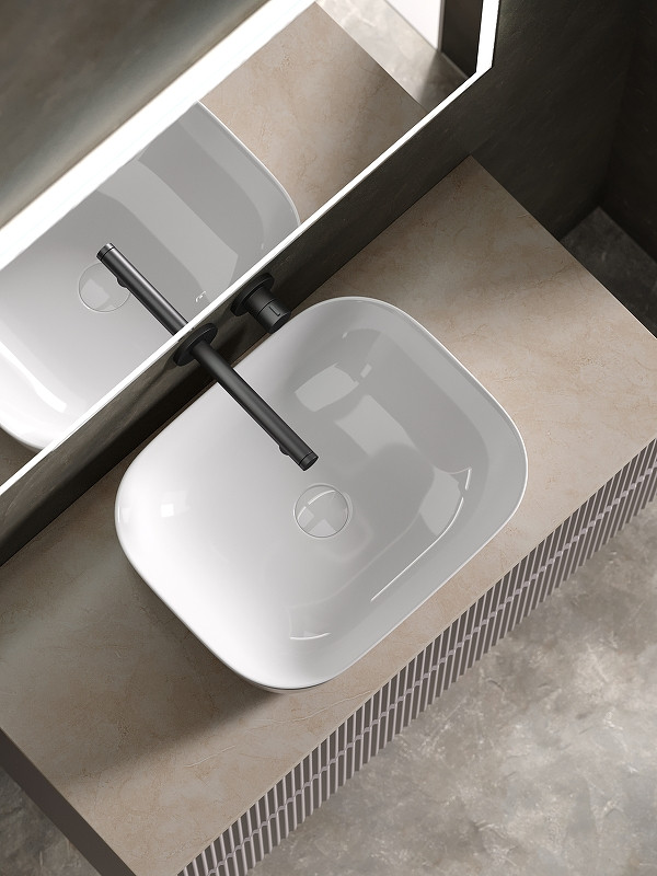 Тумба под раковину Sancos Snob R 100 SNR100SM подвесная Doha Soft МДФ / ЛДСП