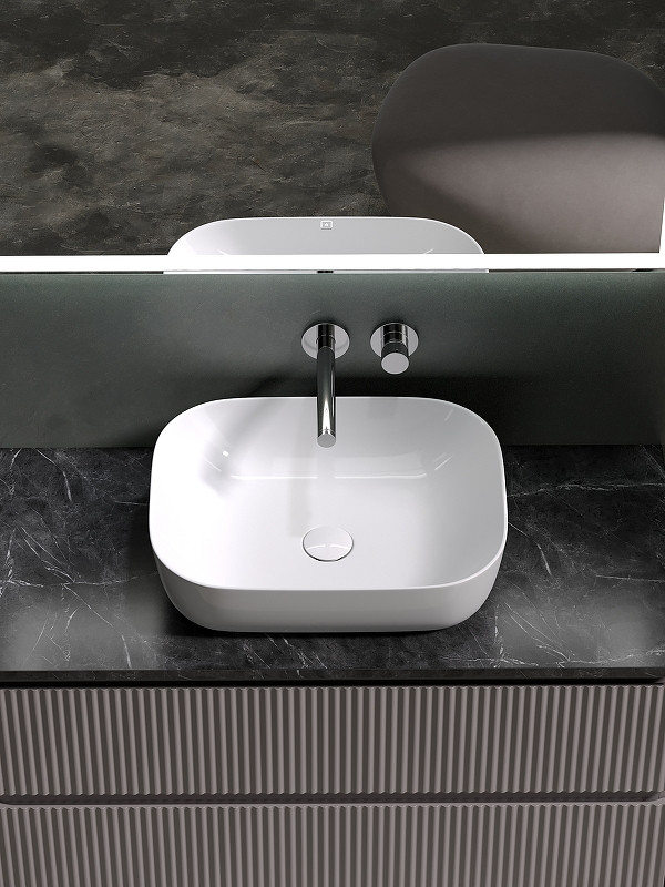 Тумба под раковину Sancos Snob R 100 SNR100SM подвесная Doha Soft МДФ / ЛДСП