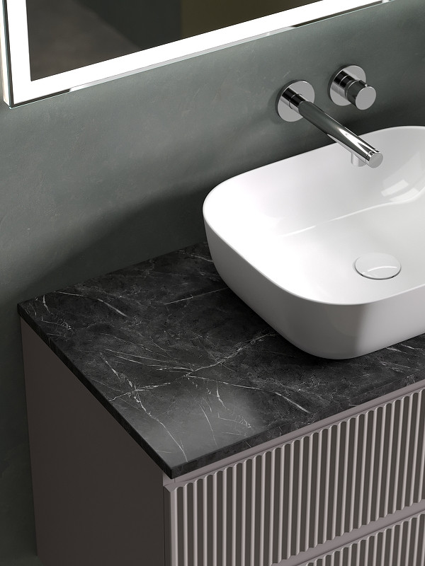 Тумба под раковину Sancos Snob R 100 SNR100SM подвесная Doha Soft МДФ / ЛДСП