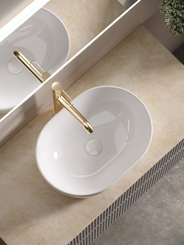 Тумба под раковину Sancos Snob R 100 SNR100SM подвесная Doha Soft МДФ / ЛДСП