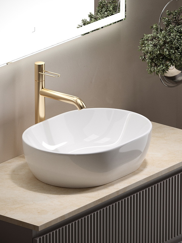 Тумба под раковину Sancos Snob R 100 SNR100SM подвесная Doha Soft МДФ / ЛДСП