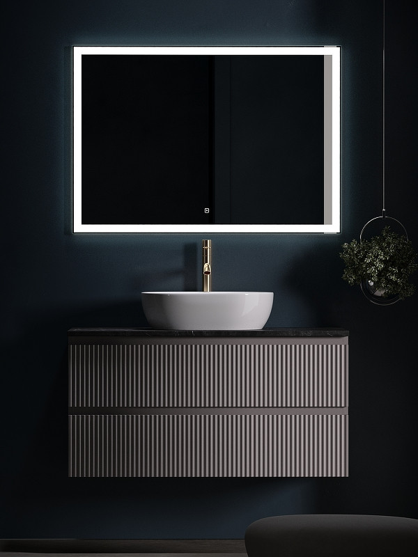 Тумба под раковину Sancos Snob R 100 SNR100SM подвесная Doha Soft МДФ / ЛДСП