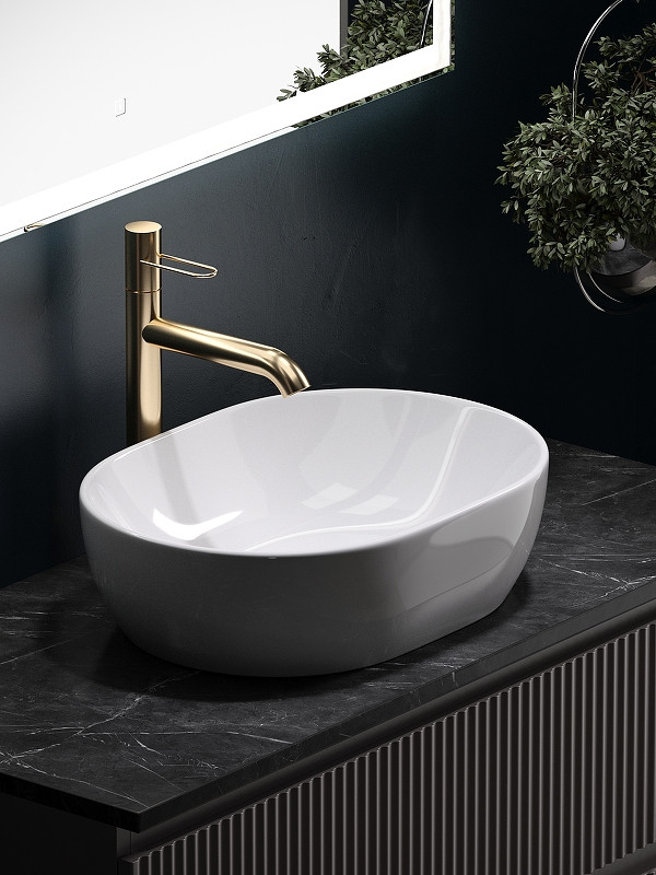 Тумба под раковину Sancos Snob R 100 SNR100SM подвесная Doha Soft МДФ / ЛДСП