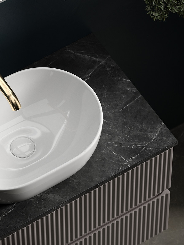 Тумба под раковину Sancos Snob R 100 SNR100SM подвесная Doha Soft МДФ / ЛДСП