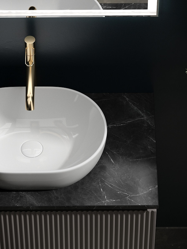 Тумба под раковину Sancos Snob R 100 SNR100SM подвесная Doha Soft МДФ / ЛДСП