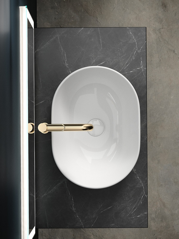 Тумба под раковину Sancos Snob R 100 SNR100SM подвесная Doha Soft МДФ / ЛДСП