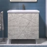 Тумба под раковину Vigo Geometry 80 025 цвет Бетон Белый