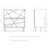 Тумба под раковину Vigo Geometry 80 025 цвет Бетон Белый