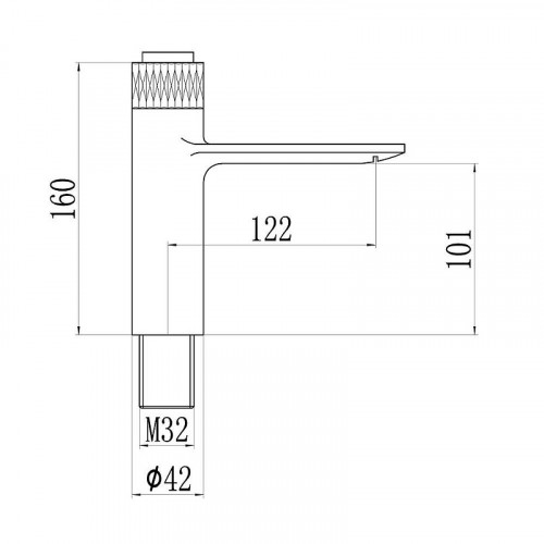 Смеситель для раковины Savol S-601810WB цвет Белый Золото