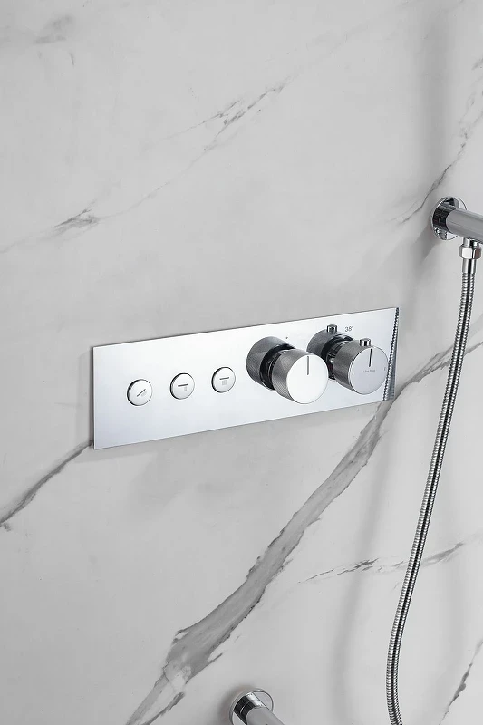 Смеситель для душа Allen Brau Liberty 5.33003-00 с термостатом Хром латунь встраиваемый