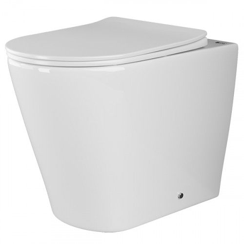 Унитаз Ceramicanova Highlight Rimless CN1812 приставной с сиденьем Микролифт фаянс приставной