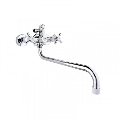 Смеситель для ванны Plstart PL2218-8 универсальный цвет Хром Белый