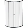 Душевой уголок AM.PM X-Joy Twin Slide 90х90 W88G-205-090BT64 профиль Черный матовый стекло прозрачное