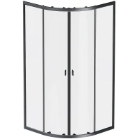 Душевой уголок AM.PM X-Joy Twin Slide 90х90 W88G-205-090BT64 профиль Черный матовый стекло прозрачное