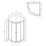Душевой уголок AM.PM X-Joy Twin Slide 90х90 W88G-205-090BT64 профиль Черный матовый стекло прозрачное
