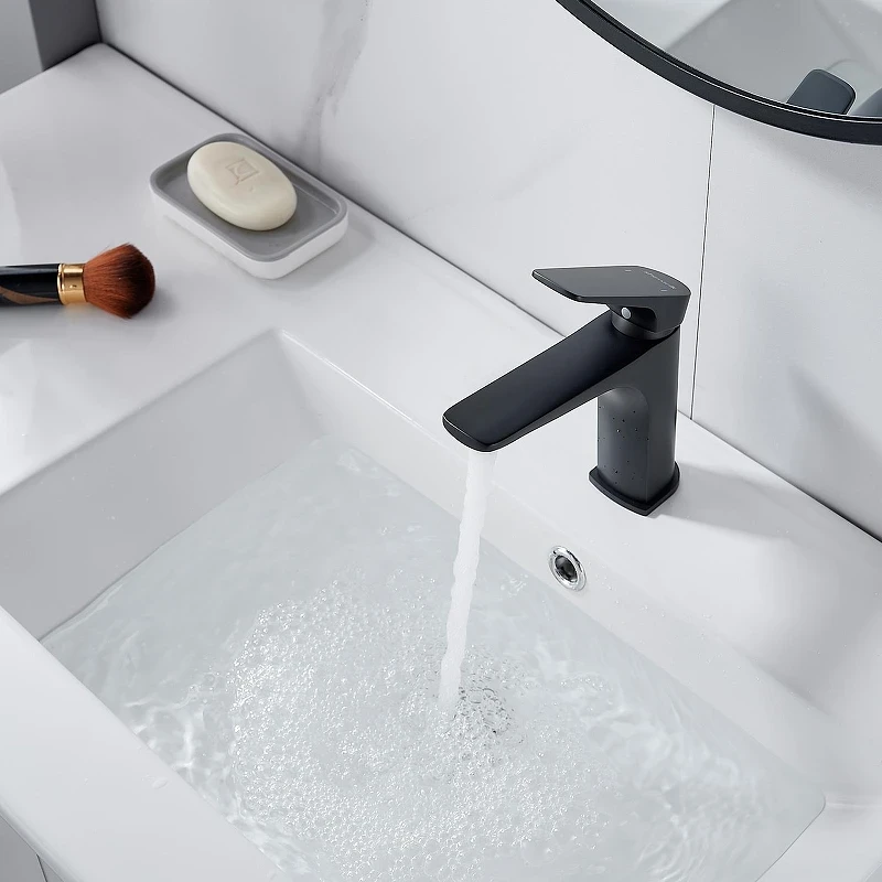 Смеситель для раковины Shevanik S4201H цвет Черный