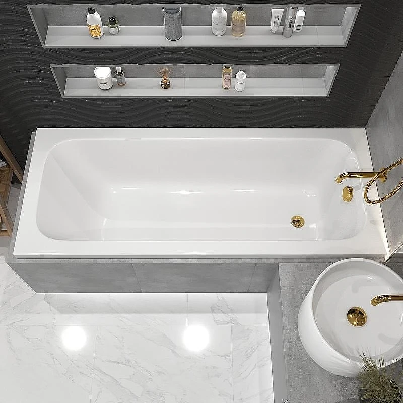 Акриловая ванна Whitecross Vibe 180x75 0105.180075.100 без гидромассажа, с ножками NWT-50
