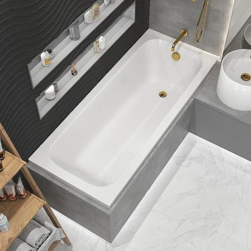 Акриловая ванна Whitecross Vibe 180x75 0105.180075.100 без гидромассажа, с ножками NWT-50
