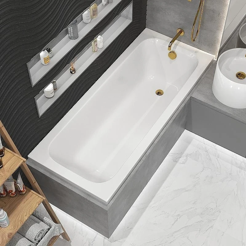 Акриловая ванна Whitecross Vibe 180x75 0105.180075.100 без гидромассажа, с ножками NWT-50